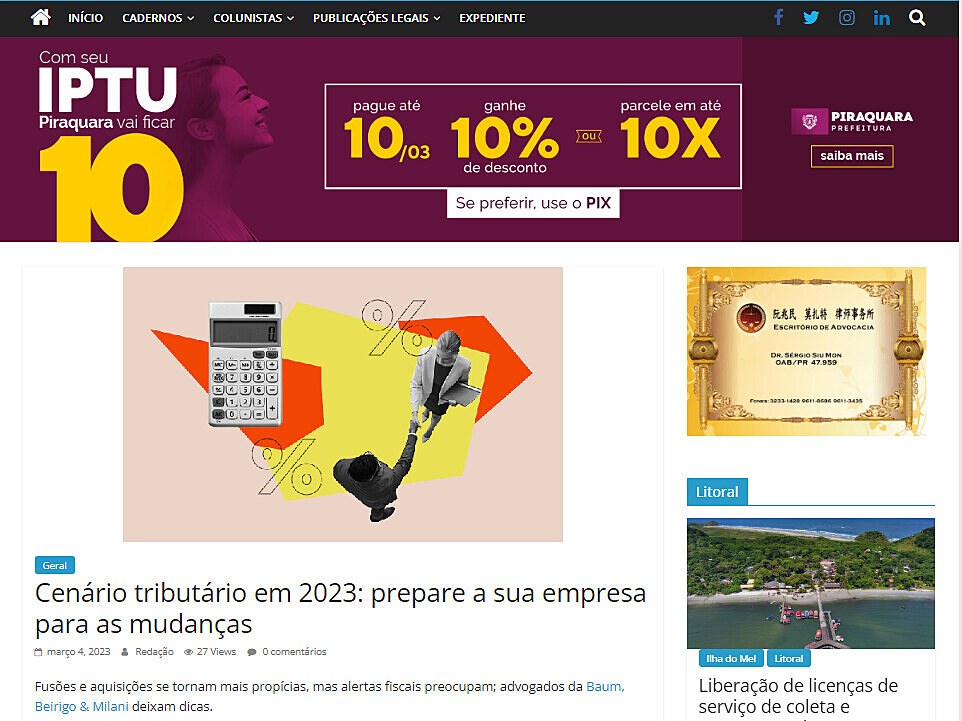 Cenrio tributrio em 2023: prepare a sua empresa para as mudanas